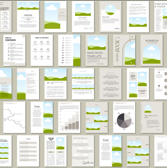 Canva eBook +250 Fully Editable  Template